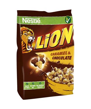 Nestle Lion Wholegrain Caramel & Chocolate Cereal 500g/17.63oz - 1.1 Pound (Pack of 1) - Buy Online on GoSupps.com