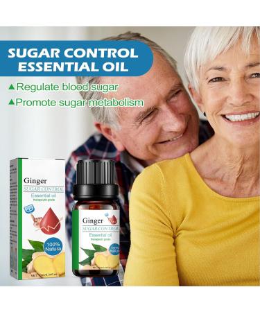 2 x 10ml Essential Ginger Oil - Herbal Extract for Sugar Control & Blood Sugar Regulation | Health Care Essential Oil - Buy Online on GoSupps.com