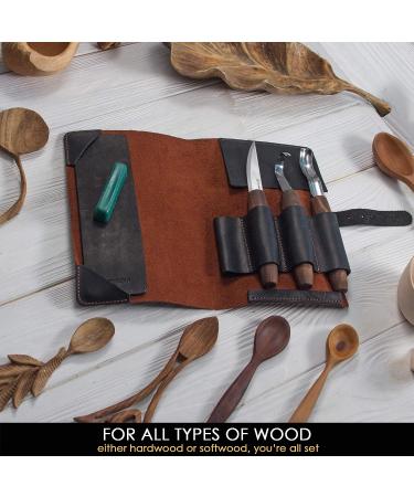 BeaverCraft Wood Spoon Carving Tools Kit S14x Deluxe - Spoon Carving Knives Hook Knife Set - Buy Online on GoSupps.com