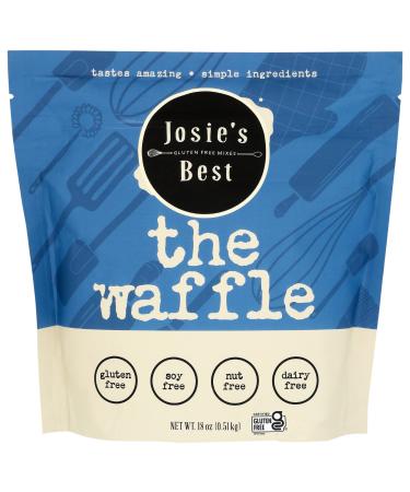 Josie's Best Gluten Free Waffle Mix (Gluten Free, Soy Free, Nut Free, Dairy Free) tastes amazing | simple ingredients 18oz. Multi batch pouch.