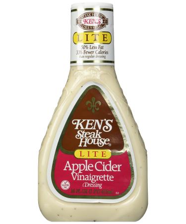 Ken's Steak House Apple Cider Vinaigrette, Lite, 16 oz