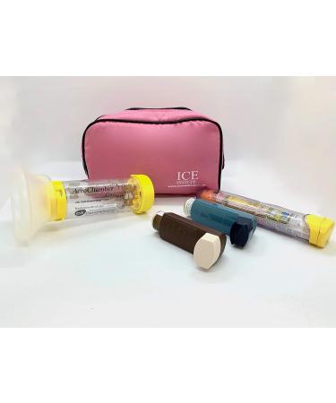 Ice Medical Inhaler Bag - Medium, Pink | Convenient & Stylish Storage Solution - Buy Online on GoSupps.com