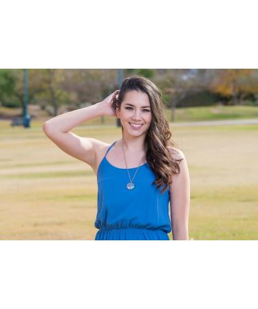 Aromatherapy Essential Oil Diffuser Necklace | Stainless Steel Pendant with 10 Refill Pads | Adjustable Chain Jewelry Gift Box - Buy Online on GoSupps.com