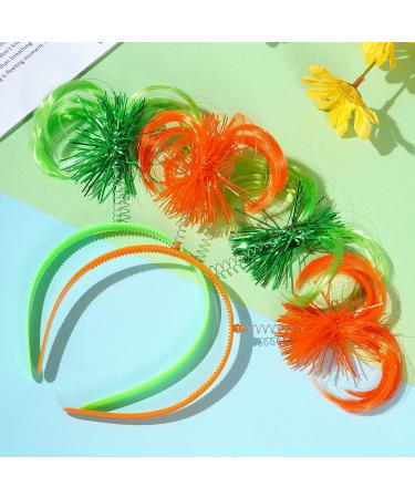 Tinsel Wrapped Ponytail Headbands - 9 Colors | Party Favor Feathers Hairpin | Halloween & Mardi Gras Accessory - Buy Online on GoSupps.com