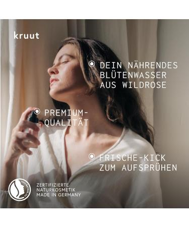 Kruut - Slow Routine Hydrolat Organic 50 ml - 100% Natural Facial Toner with Wild Rose - Moisturises and Soothes the Skin - Buy Online on GoSupps.com