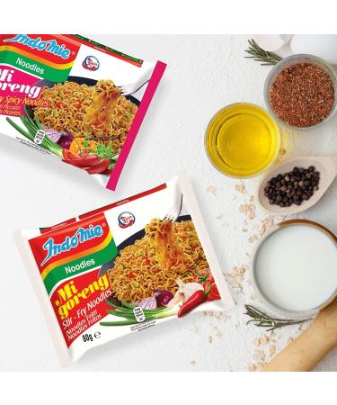 Indomie Instant Noodles Customised 40-Pack / 4 Flavours x 75-80g Packets/Choose Your Flavours | Includes Self Customised Selection of 8 Varieties of Instant Ramen Noodles - Buy Online on GoSupps.com