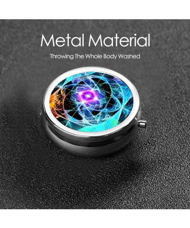 Eight Dimensional Spaceround Pill Box - 3 Compartment Organizer for Travel | Portable Pill Box for International Shipping - Buy Online on GoSupps.com