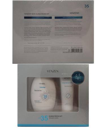 VENZEN 2Pcs Clear Tender Skin Sunscreen Set SPF35 - Aloe Vera Anti-Freckle UV Protection for Face & Body - Summer Skin Care - Buy Online on GoSupps.com