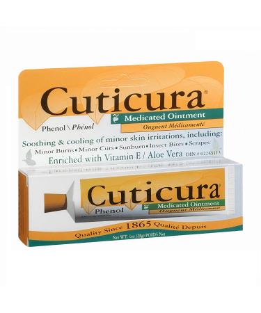 Cuticura Pain Relieving Medicated Ointment with Phenol - 1 oz