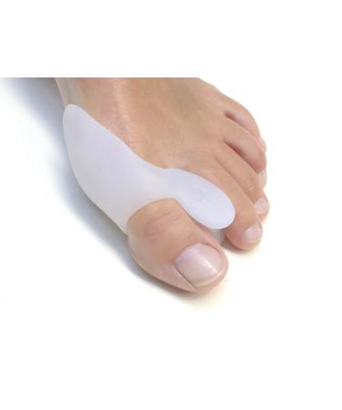 Pack of 4 soft toe spreaders and protectors toe separators hallux valgus bunion