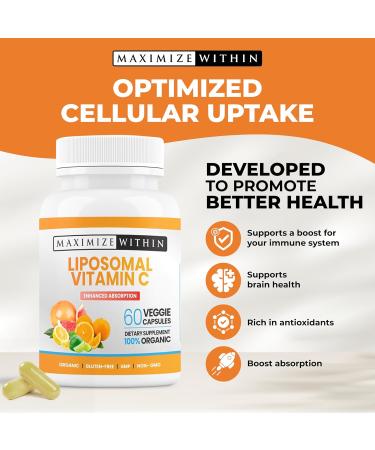 Maximize Within Liposomal Vitamin C Capsules - Enhanced Absorption 60 Count - Buy Online on GoSupps.com