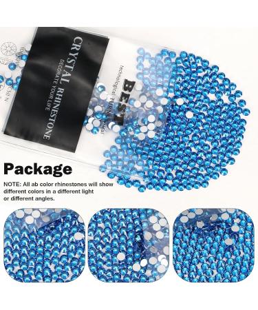 Yhmq 1440pcs Capri Blue Nail Rhinestones & Crystals SS6 (1.8mm & 2.0mm) for Stunning Nail Art International Shipping - Buy Online on GoSupps.com