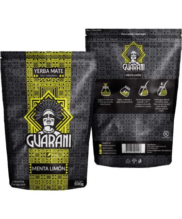 Guarani Menta Limon Mate Tea 500g - Strong, Stimulating Yerba Mate Tea from Paraguay - Buy Online on GoSupps.com