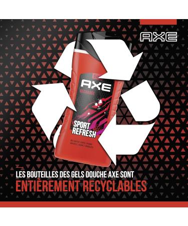  AXE Men's 5-in-1 Sport Refresh Shower Gel - 24h Moisturizing - 87% Naturally Derived Ingredients - Arctic Mint and Spice Scent (Pack of 12 x 250ml) - Buy Online on GoSupps.com