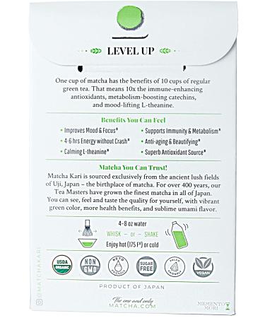 Dr. Weil Matcha Kari Ceremonial Organic Matcha Green Tea Single Serving Sticks - 12 Count Packets - Buy Online on GoSupps.com