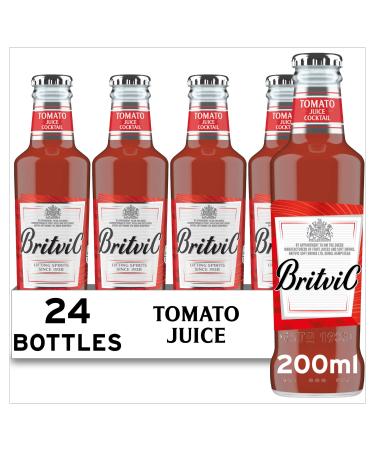 Britvic Soft Drinks Ltd Britvic Tomato Juice Cocktail Expertly Blended Drink Pack of 24 x 200ml
