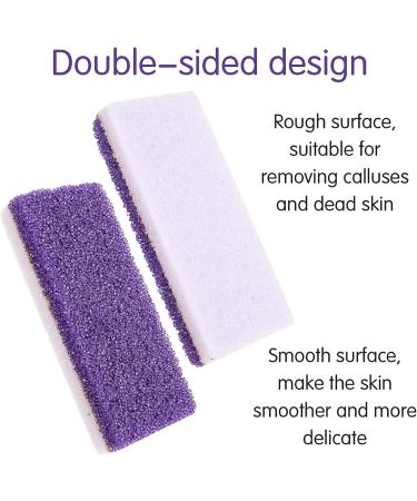 Bubuyun 10PCS Foot Pumice Stone | Callus Remover for Hard Skin | Double Sided Pumice Stone for Feet & Body | Purple (12.5x2.5cm) - Buy Online on GoSupps.com