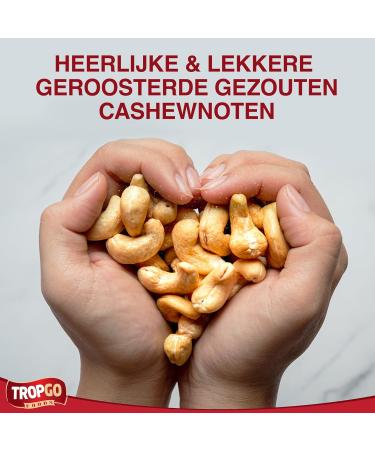 Tropgo Roasted Cashew Nuts 500g Fresh Packed Lightly Salted Cashew Nuts Cashew Nuts with Fiber Protein Minerals Perfect Snack Kosher Certified Nuts in Bulk - Buy Online on GoSupps.com