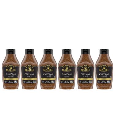 Maille Mustard Old Style Squeeze 8.5 Oz, Pack Of 6 Old Style 8.5 Ounce(Pack Of 6)