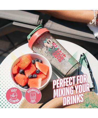 Shop Sante Shaker Bottle Perfect for Protein Shakes and Pre Workout 28-Ounce No Odor Stain Free BPA Free - Peach Every Day - Buy Online on GoSupps.com