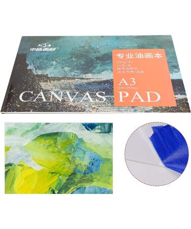 Beginner-Friendly A3 Oil Painting Paper Pad Book - Cotton Canvas Pad for Art Supplies - Buy Online on GoSupps.com