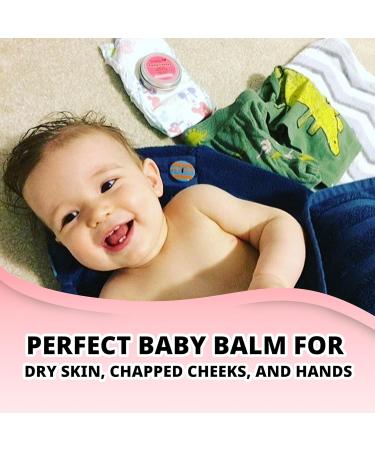 Dimpleskins Sweet Cheeks | All-Natural Baby Skin Balm for Dry Skin Chapped Cheek and Hands | also Great for After-Bath Massage Balm on Baby | Pure Beeswax Jojoba Oil Cheeks Balm - Buy Online on GoSupps.com
