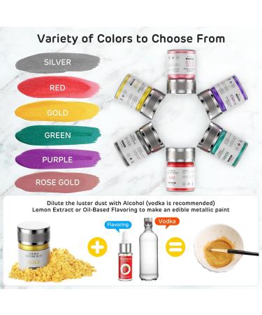 Buy Edible Purple Glitter 8g - Waysroma Food Glitter for Drinks Cakes and Desserts | Metallic Food Glitzer for Chocolate & Cupcakes - Buy Online on GoSupps.com