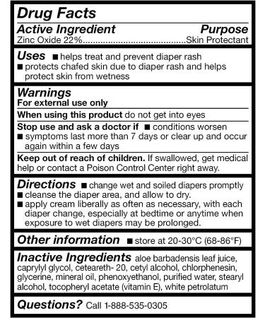 COZIMA Baby Diaper Rash Cream 4oz - Zinc Oxide 24% & Coconut Oil Formula for Healing, Protecting & Preventing Diaper Rash - Buy Online on GoSupps.com