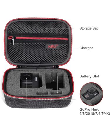 HSU Small Case for GoPro Hero 11/10/9/8 - Carrying Case for Action Cameras and Accessories (Red) - Buy Online on GoSupps.com
