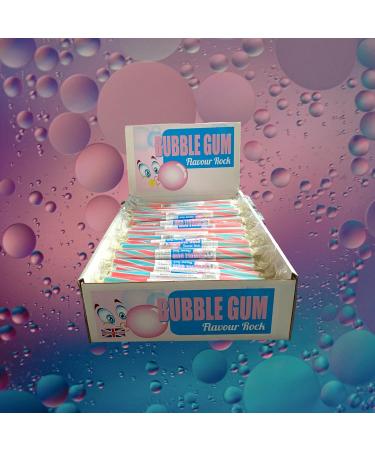 50 X Bubble Gum Rock Sticks Handmade Traditional Rainbow Classic Sweets Retro Seaside Gift Wholesale Confectionery - Buy Online on GoSupps.com