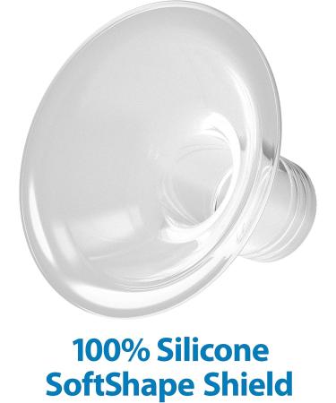 Dr. Brown's Softshape Silicone Shields Flanges for Manual and Electric Breast Pumps BPA Free Size B (25mm) 2 Count - Buy Online on GoSupps.com