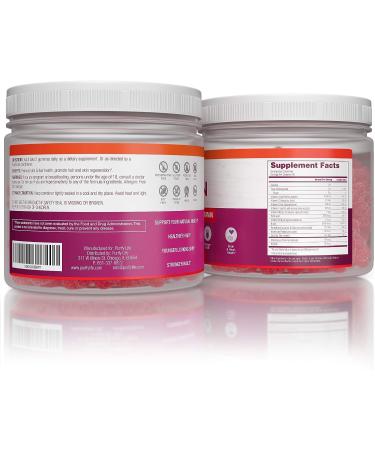 Biotin Gummies for Hair Skin and Nails | 90ct | Vegan Multivitamin Supplement for Men & Women | Immune Support, Beauty Detox & Cleanse | FSA/HSA Eligible - Buy Online on GoSupps.com