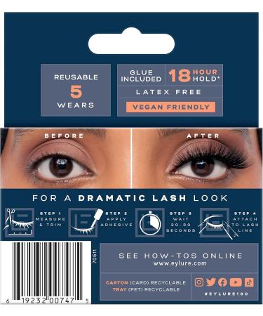 Eylure Dramatic No. 130 False Lashes Black - Buy Online on GoSupps.com
