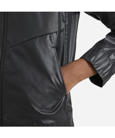 Nike Sportswear Windrunner Big Kids' Girls' Windbreaker Jacket - Black/White - Size Medium - Buy Online on GoSupps.com