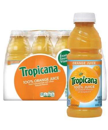Tropicana Orange Juice, 15.2 Fl Oz Bottles, Pack of 12 Orange 15.2 Fl Oz (Pack of 12)