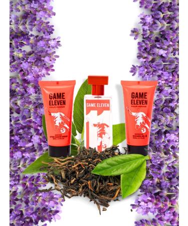 Mens Game Eleven Pour Homme Fragrance Gift Set 3-Piece. Includes 1 soothing After Shave Cream 1 Eau de Toilette Spray 1 Shower Gel. 5.1 FL. OZ. Woody Spicy fragrance for men. - Buy Online on GoSupps.com