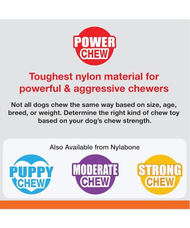 Nylabone Power Chew Chicken Dental Chew Toy Medium - for Dogs up to 16kg - Buy Online on GoSupps.com