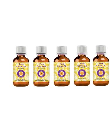 d ve herbes Pure Carrot Oil (Daucus carota) Cold Pressed (Pack of Five) 100ml X 5 (16.9 oz)