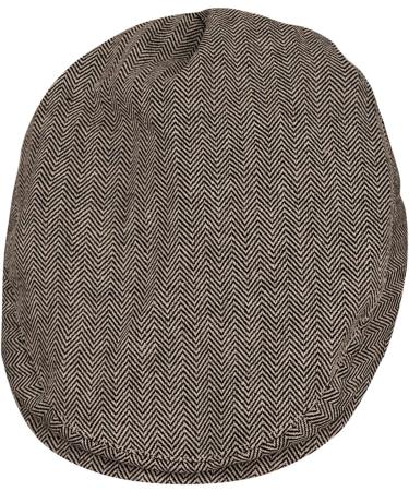 Mint Green Baby Boys Flat Cap | Gentleman Herringbone Tweed Newsboy Hat | 3-6 Months, Brown - Buy Online on GoSupps.com