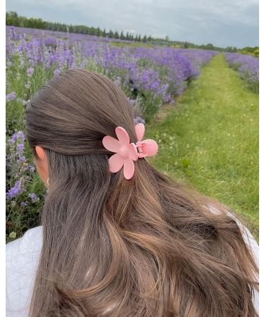 TODEROY 6 PCS Matte Flower Hair Claw Clips - Non-Slip Big Hair Catch Barrettes for Women & Girls - Plastic Jaw Clamps for Thin & Thick Hair - Acrylic Hair Accessories in 6 Colors - Buy Online on GoSupps.com