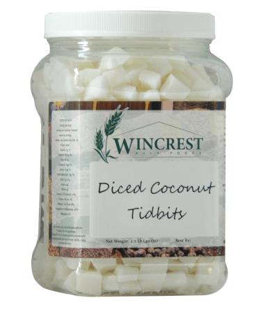 Diced Coconut Tidbits - 15mm - 2.5 Lb Economy Size Tub