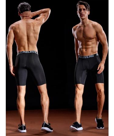 NELEUS Men's 3-Pack Performance Compression Shorts Large 6028 - Black - Buy Online on GoSupps.com