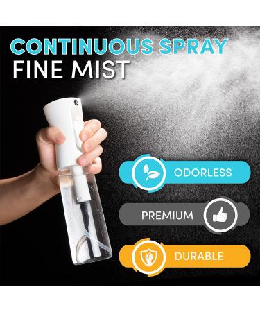 Hula Home Spray Bottle for Hair - 10.1oz Flairosol Continuous Fine Mist Sprayer - Ideal for Hairstyling Cleaning Salons & Essential Oils - White - Buy Online on GoSupps.com