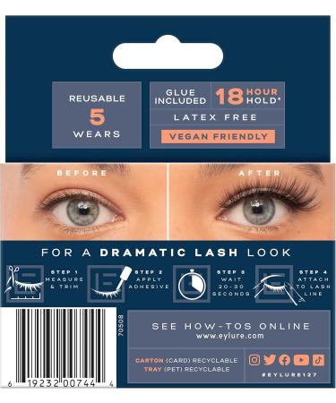 Eylure Dramatic No. 127 False Lashes Black - Buy Online on GoSupps.com