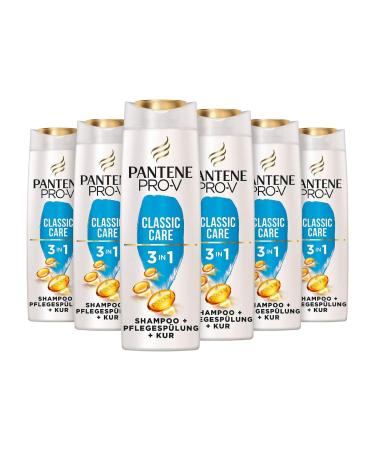 Pantene Pro-V Classic Care 3 in 1 Shampoo for Normal Hair 6 x 250 ml
