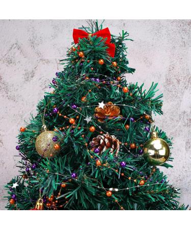 Pumpkin Beads Garland - 99 Feet Christmas Tree Decoration for Holiday Party DIY Crafts - Buy Online on GoSupps.com