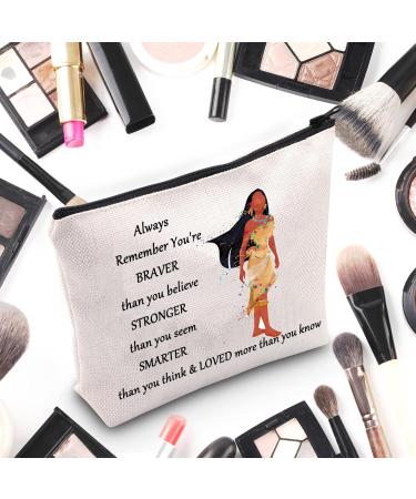 Buy WZMPa Indian Princess Cosmetic Bag - Inspirational Zippered Design for Women & Girls | Perfect Gift - Buy Online on GoSupps.com