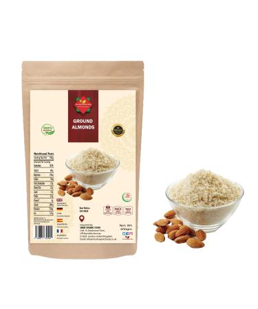 Ground Almonds (400g / 14.11oz) | Gluten-Free and Vegan | Best for Healthy Cooking Baking Smoothies Paleo and Keto Diets | Rich in Protein & Vitamins | Supplied in Reusable Zip Sealed Packaging