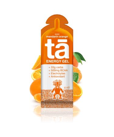 TA ENERGY - Energy Gel - Mandarin Orange x24 - Energy - Sodium - BCAA - Antioxidants - Ideal during sports activities 133Kcal