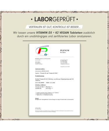 Buy Vegan Vitamin D3 K2 - 180 Tablets | 5000 IU D3 + 200 MCG K2 (MK7) | High Dose & Laboratory Tested | Free from Additives - International Shipping Available - Buy Online on GoSupps.com